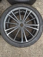17" TOYOTA GT86 / SUBARU BRZ ALLOY WHEELS / TYRES - AS NEW - Image 4