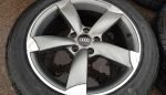 17" AUDI ROTOR STYLE ALLOY WHEELS / NEW TYRES - Image 4
