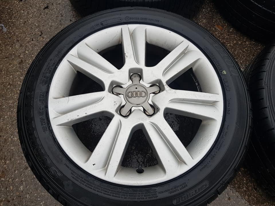 82188963_2647360222051346_6502119988340457472_n.jpg 17" GENUINE AUDI A4 ALLOY WHEELS / TYRES - Image 1