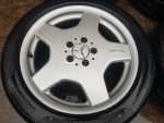 18" GENUINE MERCEDES AMG ALLOY WHEELS / TYRES - STAGGERED