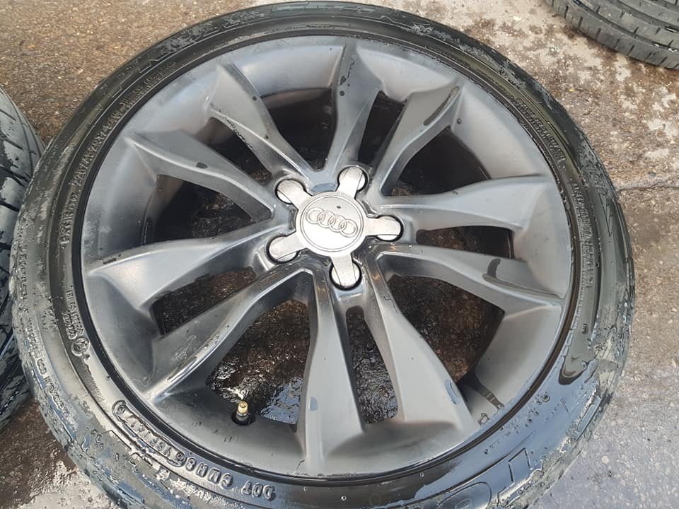 91908735_2826565530797480_8295218604777930752_n.jpg 17" AUDI KINETIC ALLOY WHEELS / TYRES - Image 1