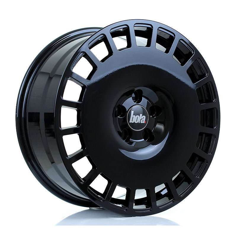BOLA_B12_GLOSS_BLACK_1985_ANGLE_f3d1d2a8-01c9-4fc2-8dd9-a667487ec4dd.jpg BOLA B12 19x8.5 ET25-45 5x118 GLOSS BLACK - Image 1
