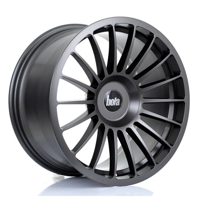 BOLA_B14_MATT_GUNMETAL_1895_ANGLE_2559c4fe-89cd-40a4-8d94-faab5d321a4f.jpg BOLA B14 18x9.5 ET30-45 5x120 MATT GUNMETAL - Image 1