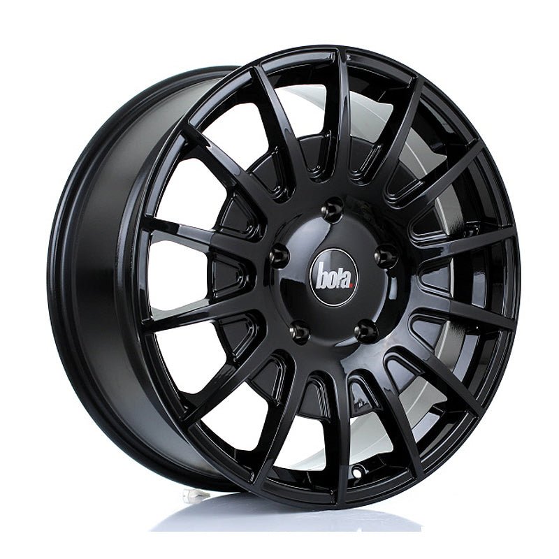 BOLA_B21_GLOSS_BLACK_2080_ANGLE_38d4dd94-b696-4425-b20e-7349220408e1.jpg BOLA VANSPORT B21 20x8 ET50 5x160 GLOSS BLACK - Image 1