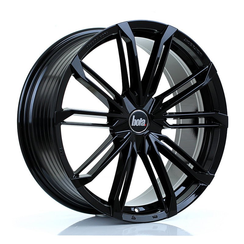 BOLA_B23_GLOSS_BLACK_2085_ANGLE_dfc65188-fd7c-4f51-80c6-f21e3b93387f.jpg BOLA VANSPORT B23 20x8.5 ET38-45 5x114 GLOSS BLACK - Image 1