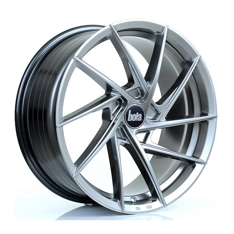 BOLA_B26_HYPER_BLACK_1880_ANGLE_9fa88758-7bd8-4524-aedf-66453ea71389.jpg BOLA B26 18x8 ET40-45 5x108 HYPER BLACK - Image 1