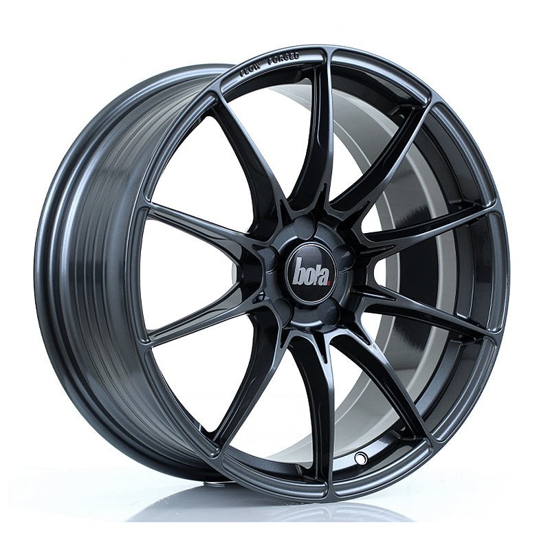 BOLA_FLB_GLOSS_GUNMETAL_1985_ANGLE_187405c7-26e9-46bd-8d70-06617e09c544.jpg BOLA FLB 19x8.5 ET25-45 5x105 GLOSS GUNMETAL - Image 1