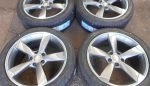 18″ AUDI ROTOR STYLE ALLOY WHEELS / NEW TYRES