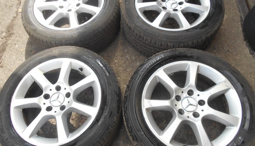 DSCN2440-33vv1g9if82k31eiwx2gay.jpg 16" GENUINE MERCEDES C CLASS COUPE ALLOY WHEELS / TYRES - Image 1