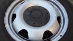 17″ GENUINE VOLKSWAGEN T5 FAN BLADE STEEL WHEELS / TYRES - Image 2