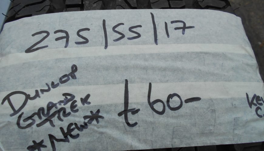 DSCN2980-3684tudabg3gocncuocdmy.jpg 275 / 55 / 17 DUNLOP GRAND TREK TYRE – NEW - Image 1