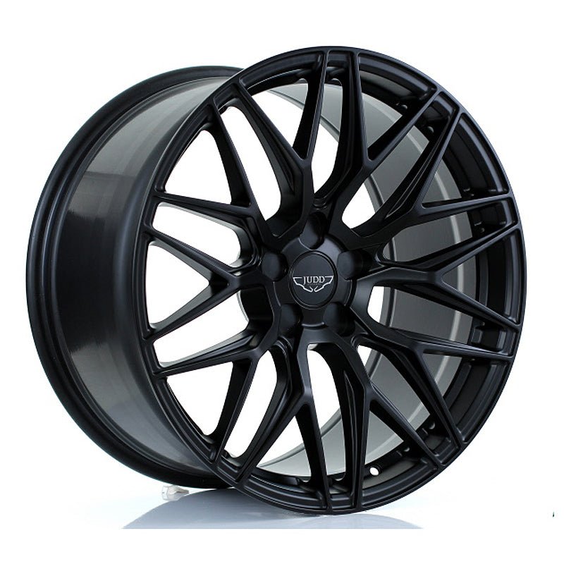 JUDD_MODEL_ONE_SATIN_BLACK_2010_ANGLE.jpg JUDD MODEL ONE 20x10 ET23-45 5x110 SATIN BLACK - Image 1