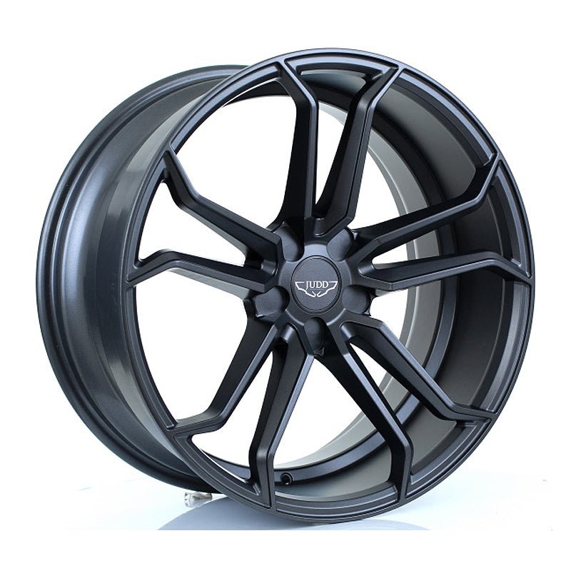 JUDD_T502_MATT_GUNMETAL_2095_ANGLE_18e4411e-7952-4088-8549-2872ff567655.jpg JUDD T502 20x9.5 ET20-40 5x120.65 SATIN GUNMETAL - Image 1