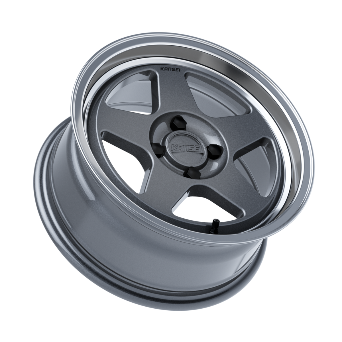 KNP15x7ET25machinedlip_20230721-A2_c131fc0a-78b6-4d88-8ece-aa05eeb34149.png Kansei KNP 15x7 ET25 4x100 Gunmetal w/Machined Lip - Image 1