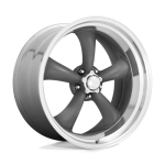 American Racing CLASSIC TORQ THRUST II 15x8 ET-18 5x114.3 MAG GRAY W/ MACHINED LIP