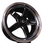 Cosmis XT-005R 18x9 ET25 5x100 Black w/Machined Lip