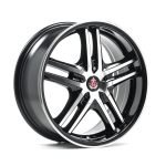 AXE EX5 17x7.5 ET35 5x105 GLOSS BLACK & POLISHED