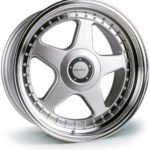 Dare F5 18x8 ET40 5x108/5x114.3 Silver Polished Lip