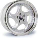 Dare F6 18x8.5 5x100 ET35 Silver Polished Lip