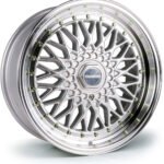 Dare DRRS 18x9.5 ET42 5x112/5x120 Silver Polished / Chrome Rivets