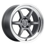 KANSEI Roku 18x9.5 ET22 5x100 Matte Grey w/Machined Lip