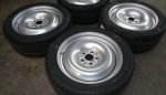 18" NEW VOLKSWAGEN T5 / T6 SMOOTHIE STEEL WHEELS / NEW TYRES