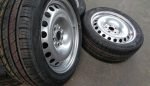 18" NEW VOLKSWAGEN T5 / T6 PEPPERPOT STEEL WHEELS / NEW TYRES - Image 2