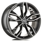 MSW 71 19x8 ET34 5x114.3 GLOSS DARK GREY FULL POLISHED