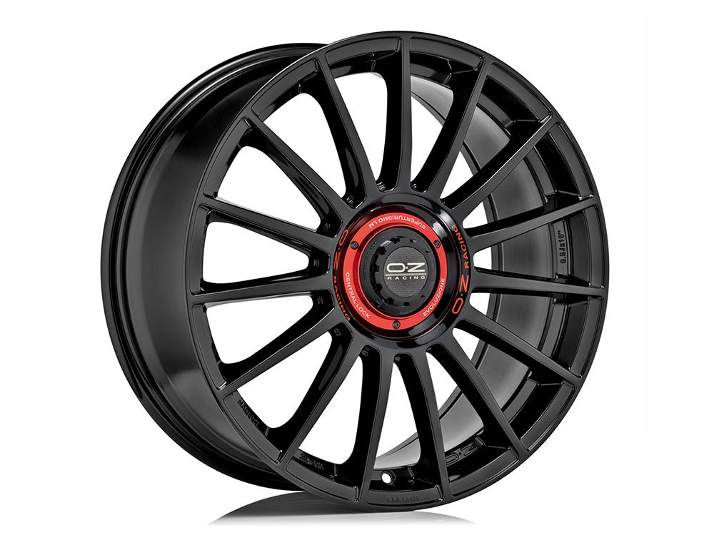 threesixty_03_405aa69e-b7cd-409d-aba5-9a42c440ea7c.jpg OZ Racing SUPERTUR EVOLUZIONE 19x8.5 ET30 5x112 GLOSS BLACK - Image 1