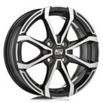 MSW X4 15x5.5 ET36 4x100 GLOSS BLACK FULL POLISHED