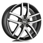MSW 28 18x7.5 ET44 5x112 MATT BLACK FULL POLISHED