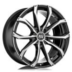 MSW 48 17x7.5 ET40 5x110 GLOSS BLACK FULL POLISHED
