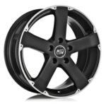 MSW 45 17x8 ET42 5x115 MATT BLACK FULL POLISHED