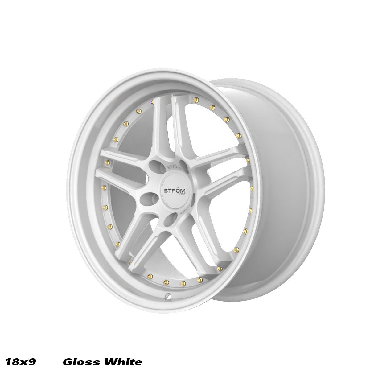 1890-gloss-white-1.jpg STROM DS-05 18x9 ET33 5x114.3 Gloss White - Image 1