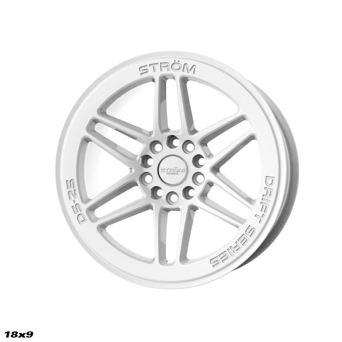 18x9-white-3.jpg STROM DS-25 18x9 ET33 10x114.3/120 Gloss White - Image 1