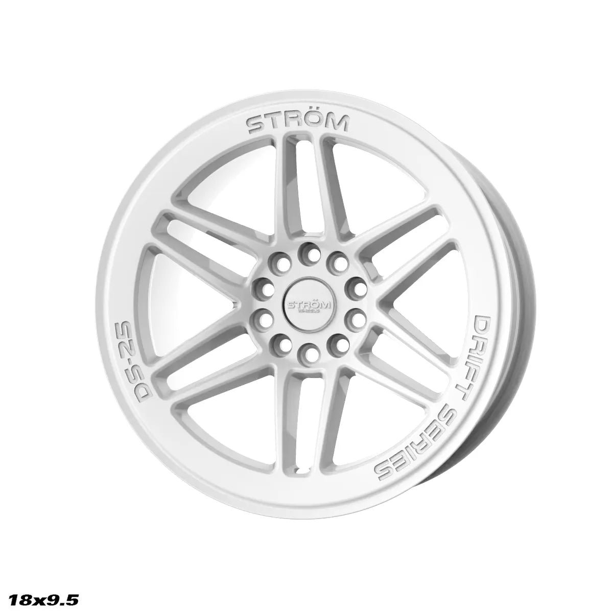 18x9.5-white-3.jpg STROM DS-25 18x9.5 ET35 10x114.3/120 Gloss White - Image 1