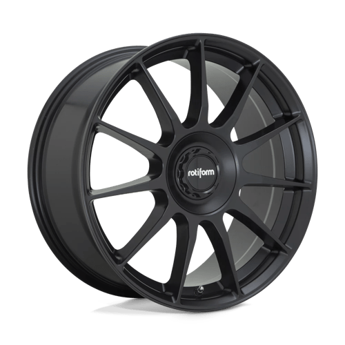 DTM-R168-R-19x8-5-ET45-MATTE-BLK-A1-png_86b913d5-12b8-46b7-b382-00a475dca783.png Rotiform DTM 18x8.5 ET35 5x108, 5x114.3 SATIN BLACK - Image 1
