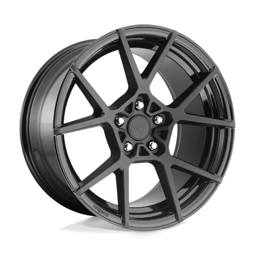 KPS-R138-19x10-MATTE-BLK-FACE-GLOSS-BLK-WINDOWS-A1-png_9d58fc06-ab72-4a89-8b0c-347c046238c7.png Rotiform KPS 20x10 ET35 5x114.3 MATTE BLACK - Image 1