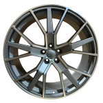 VAG9 WT 22x9.5 ET31 5x112 Gun Metal Machined
