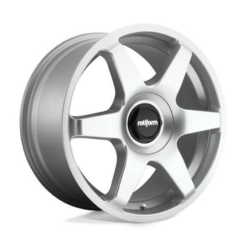 SIX-R114-18x8-5-SILVER-A1-png.png Rotiform SIX 18x8.5 ET45 5x100, 5x112 GLOSS SILVER - Image 1