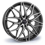 Targa TG6-FF 20x9 ET42 5x112 Matt Black / Machined Face
