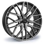 Targa TG8-FF 18x8 ET30 5x112 Matt Black / Machined Face