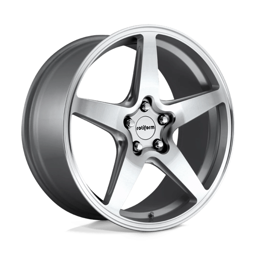WGR-R147-19x9-SILVER-MACHINE-FACE-A1-png.png Rotiform WGR 19x8.5 ET35 5x120 GLOSS SILVER - Image 1
