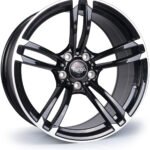 Targa TG1 19x8.5 ET35 5x120 Gloss Black / Polished Face
