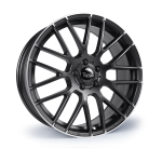 Targa TG2 19x8.5 ET42 5x108 Gloss Black / Polished Lip Tip
