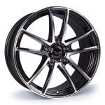 Targa TG5-FF 18x8.5 ET42 5x112 Gloss Black / Polished Face