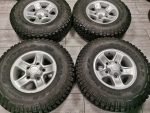16" LAND ROVER BOOST ALLOY WHEELS  WITH AS NEW 235 / 85 / 16 GOODYEAR WRANGLER MTR TYRES
