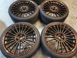 20" AEZ VALENCIA ALLOY WHEELS / NEW TYRES - 5 X 112 AUDI FITMENT