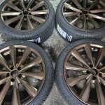 18" GENUINE ALLESSIO  ALLOY WHEELS / NEW TYRES   - 5 X 100 FITMENT   - VOLKSWAGEN / AUDI ETC