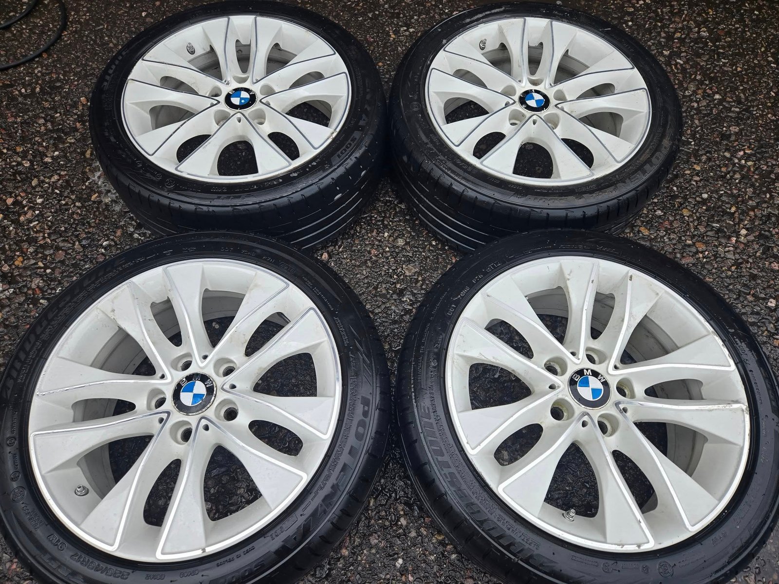 1 17" GENUINE BMW STYLE 412 ALLOY WHEELS / TYRES - 5 X 120 FITMENT - Image 1